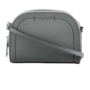 Marc Jacobs Gray Structured Crossbody Bag with Silver Hardware